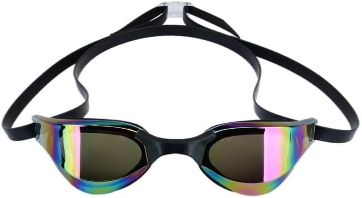 Silicone Color Coating Swimming Goggles Adult Waterproof Anti-fog Swim Glasses