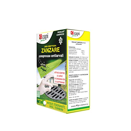 Zapi Garden | Compresse Antilarvali - Insetticida Larvicida Antizanzare, Esterno, 20pzX2g - 3