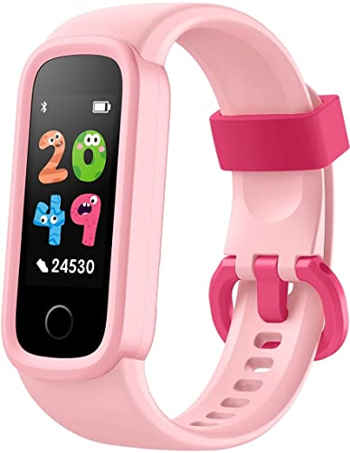 Smartwatch pour enfants SMARTY2.0 montre étanche IP68 violette et bleue pour le sport