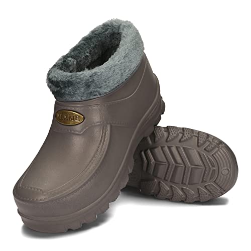 PLAME Gefütterte Gummistiefel für Herren und Damen - EVA Stiefel, Warme Regenstiefel, 36-46 EU (Graphite, 42)