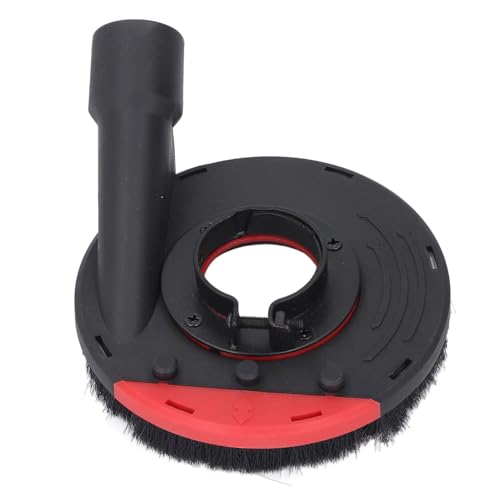 4 Inch Dust Shroud for 100mm 115mm Angle Grinder with 2 Grinding Wheel Stone Polishing (Red Black)