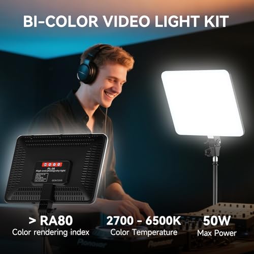 Kit d'éclairage de photographie LED pour vlogging et streaming - 3