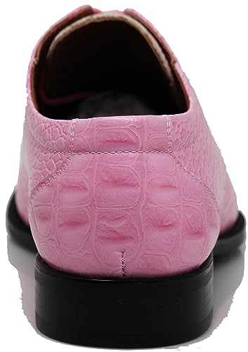 Image of Gator3N Men's Alligator Crocodile Print Oxfords Fashion Lace Up Dress Shoes