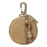 Piccolo portamonete – Portamonete rotondo, portamonete, portamonete, pacchetto cuffie wireless, multifunzione, tasca per attività all'aperto, portamonete compatto, sacchetto per denaro da