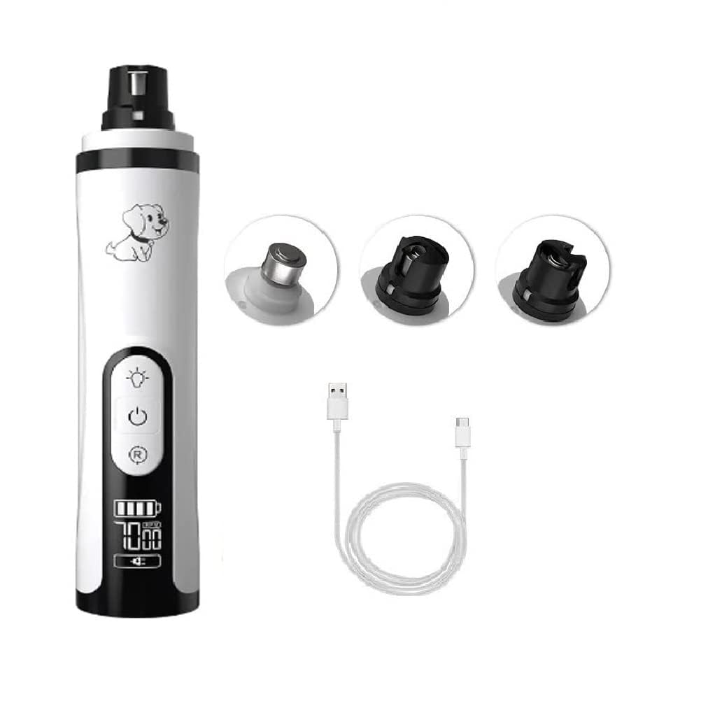 24x7 eMall Pet Nail Grinder for Small and Large Dogs and Cats, The Dog Nail Grinder Upgraded Version LCD Display - 2 LED Lights - 3 Speed Modes Electric Pet Nail Trimmer (B0CGJGM4B6) Amazon Price History, Amazon Price Tracker