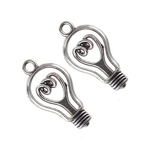 COHEALI 30 Peças De Joias Criativas Personalidade Lâmpada Pendurada Liga Feita À Mão Para Fazer Ping