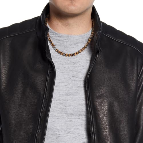 GAVU 8mm Semi-Precious Gemstone Beaded Necklace for Men, Healing Crystal Necklaces for Men2