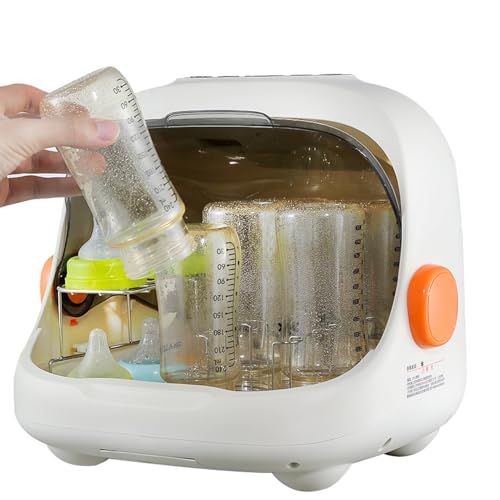 Consejos para Comprar Lavasecadoras Fdit al mejor precio. 43 Lavadora de Botellas y Esterilizador y Secadora, 20 litros de Gran Capacidad, Caja de Almacenamiento de Plato de Tazón de Drenaje de Secado de Aire Caliente para Vidrio, Bambú,...