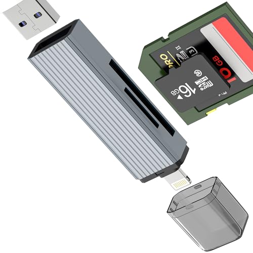 iPhone 14 13 Pro Plus (3in1) pfW^JSDJ[h[_[ Lightning - USBA_v^[[ANZT[ Micro SDXR[hP[u _uڑfBXN tbVhCu L[{[hXbg iP