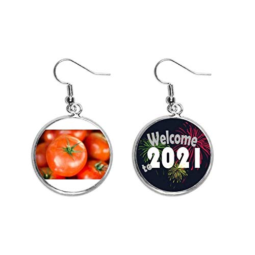 Pendientes de tomate ligeros que no dañan las orejas