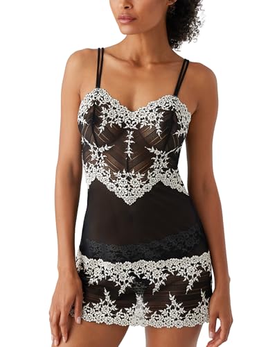 Wacoal Women's Embrace Lace Chemise - 814191,Black,Large