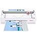 Laminator, A4 A5 A6 A7 Hot and Cold Laminator with Paper Controller, Cutter, 2 Rollers, 20 Laminator Pouches, Laminating Speed 330mm, ABS, Mini Laminating Machine, Laminator for Home Office, MTL02