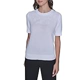KARL LAGERFELD Paris Women's Sweater, Soft White, Medium