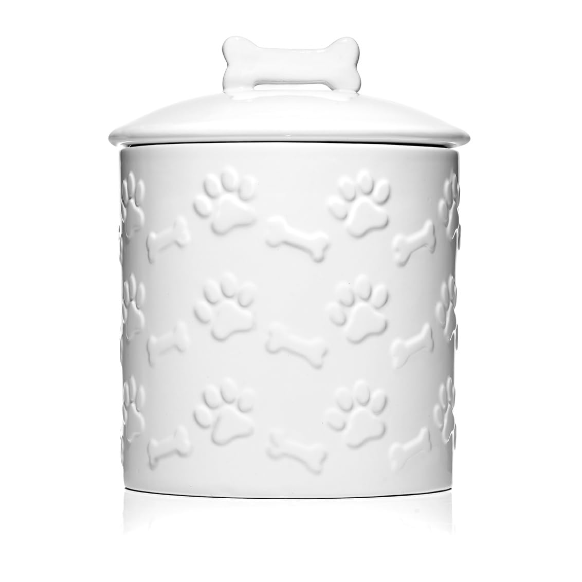 Godinger Storage Canister, Snack Jar, Cookie Jar, Kitchen Storage, Pantry Organization, Dog Treat Theme, Porcelain
