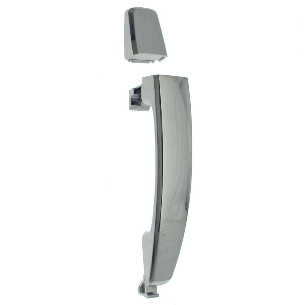 Riloer Rear Left Driver Side/Rear Right Passenger Side, Chrome Exterior Door Handle without Hole, Compatible with Chevrolet Aveo Captiva Sport,