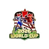 NicceMart 2026 Soccer World Cup Zinc Alloy Badge Pin - 2.17x1.97 Inch Shiny Enamel Collectible with Secure Butterfly Clasps - Perfect for World Cup Tournament 2026 Gifts and Decor (1Pcs)