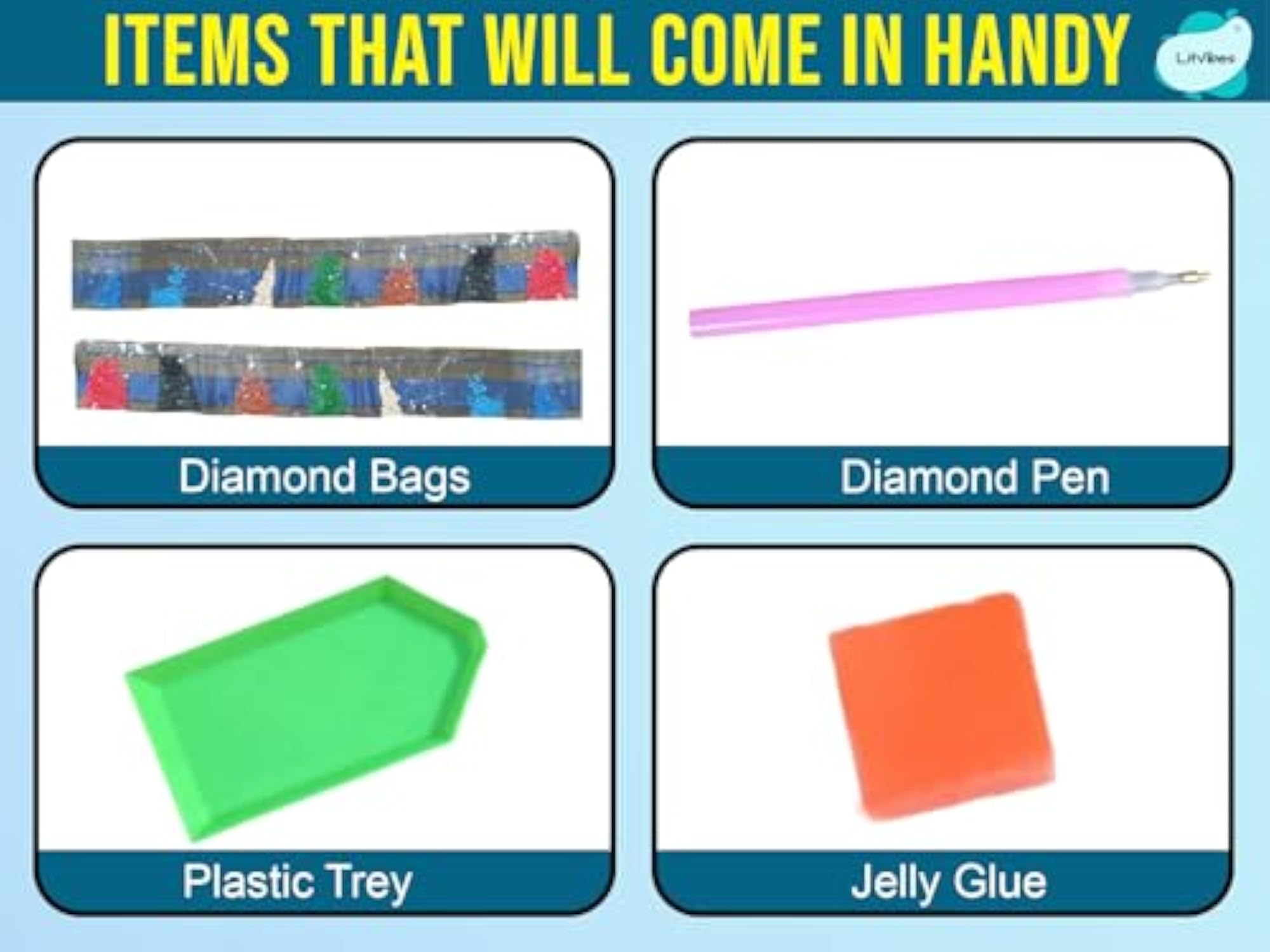 DIY Diamond Painting Kit with Frame for Kids & Adults
