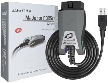 VGATE vLinker FS USB FORS-can OBD2 Adapter for HS/MS-CAN Auto Switch, Wire OBD2 USB FORS-CAN Adapter Code Readers & Scanner Diagnostic Tools
