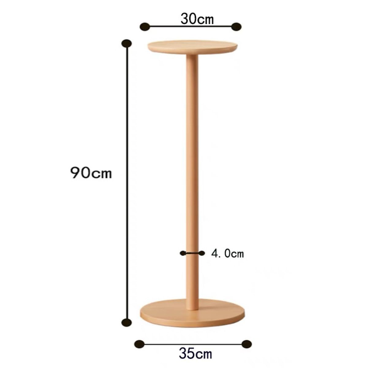 Amazon.co.jp: [KMBIGNK] 無垢の花台 スタンド ハイ ビーチ材 天然木