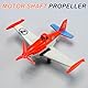 QUARKZMAN 2mm DC Motor Propeller, 80mm Lüfterförmiger 3-Blatt Plastik Propeller Für DIY Modellflugzeug Wissenschaftliche Bildungsspielzeug Motor RC Boot Mikro (6 Farben, 12 Stück)