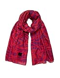 angenehmer Stoff Desigual Womens Fou_Camiseta Fucsia Fashion Scarf, Red, U