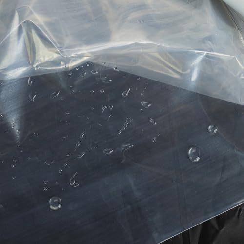 Película de invernadero para uso agrícola, cubierta de plástico transparente de 0 04 mm para proteger cultivos, para flores y huertos (4 m x 5 m)