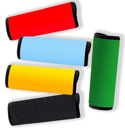 Image of Neoprene Luggage Handle Wraps for Traveling Bright Color Luggage Identifiers|Handle Wraps|Handle Covers