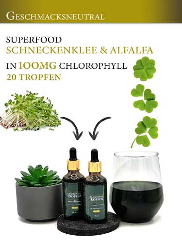 Chlorophyll Tropfen von Saint Nutrition – Hochdosiertes veganes Nahrungsergänzungsmittel