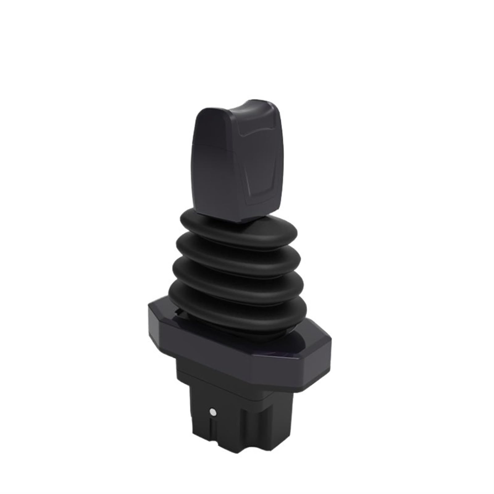 Palanca de Mando Industrial del Pasillo, Manija de Control grúa Remoto for maquinaria inniería SMC105, Varilla Empuje un Solo Eje, Joystick Hall Tipo Punta Dedo(5V,Self-Reset Output 0.3-4.7)