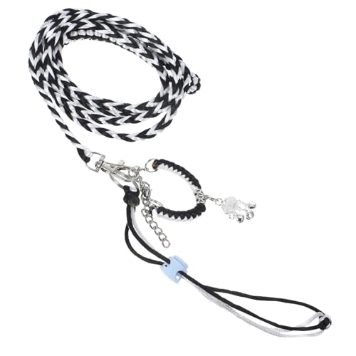 ibasenice Small Animal Harness Leash Set Squirrel Traction Rope Adjustable Fit Pet Walking Harness Bell for Safety