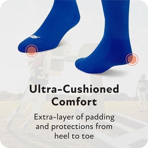 Sof Sole unisex-adult Football Over-the-calf Team Athletic Performance Socks (2 Pair)4