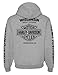Harley-Davidson Men's Hooded Sweatshirt, Willie G Skull Hoodie 30296654 (XL) Sport Gray