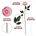 Beksodi 10 Pcs Artificial Rose Flowers, Fake Rose Long Stem Bouquet, Realistic Silk Pink Rose, Faux Roses for Valentine's Day Parties and Wedding Decoration (Light Pink)