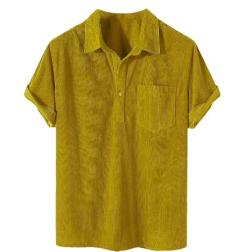Chemise velours côtelé homme pour vos sorties en ville et soirées d'été décontractées