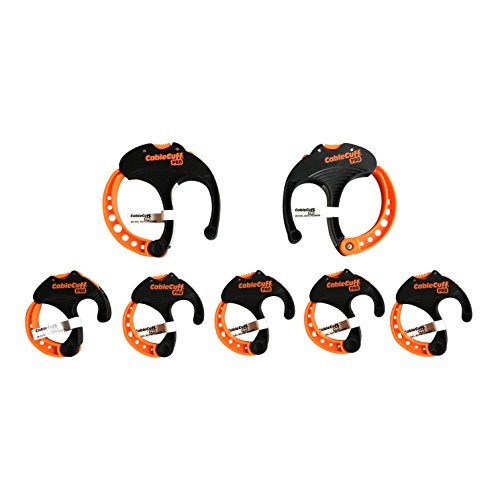 Cable Sleeve PRO (Pack of 7: 2 x 3 Inch Large, 5 x 2 Inch Medium Diameter) Replacement Cable Ties