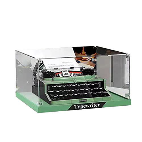XSHION Acrylic Display Box for Lego Typewriter 21327 Building Kit, Showcase Compatible with Lego 21327 Building Blocks Model, No Lego Set