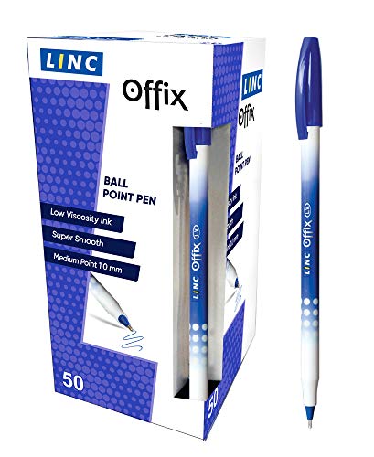 Linc Offix Smooth Ball Point Pen, 1.00Mm Tip, 50-Count, Blue #TOP1