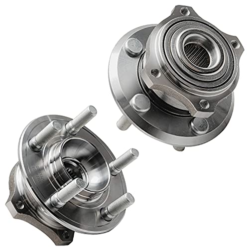Image of Detroit Axle - Rear 2pc Wheel Bearing Hubs for 2006-2009 Dodge Charger 2005-2009 Magnum Chrysler 300, 2 Wheel Bearing and Hubs Assembly 2007 2008 Replacement