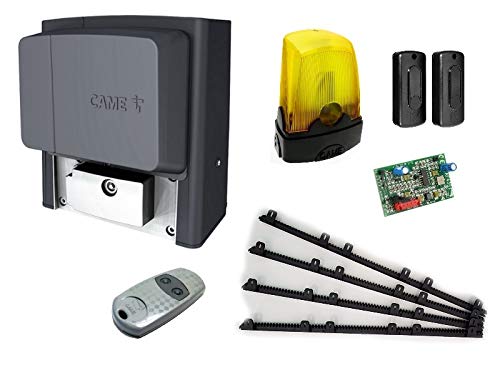 CAME BX704AGS KIT - (BX704AGS, AF43S, DIR10, TOP432EE, KLED), 230V + 4m Nylon Gear Rack, W-20mm, for Sliding Gates Weighing up to 400 kg (Upgraded Version of BX-74)