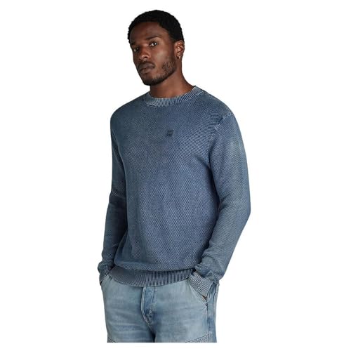 G-Star Para Hombre Jersey Moss Knitted, Azul Sun Faded Blue D24461-D559-A587 , Xxl G-Star Para Hombre Jersey Moss Knitted, Azul Sun Faded Blue D24461-D559-A587 , Xxl