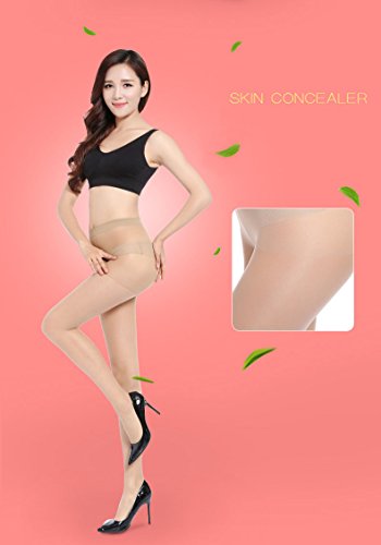 Image of 4 Pack 8D Ultra-thin Pantyhose Office Clerk Staff Silk Stockings for Womens