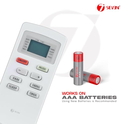 Image of 7SEVEN Compatible with Bluestar AC Remote Control Model 189 Suitable for 1 1.5 2 Ton Split & Window Air Conditioner - Match Key by Key Exactly with existing Bluestar AC Remote Function