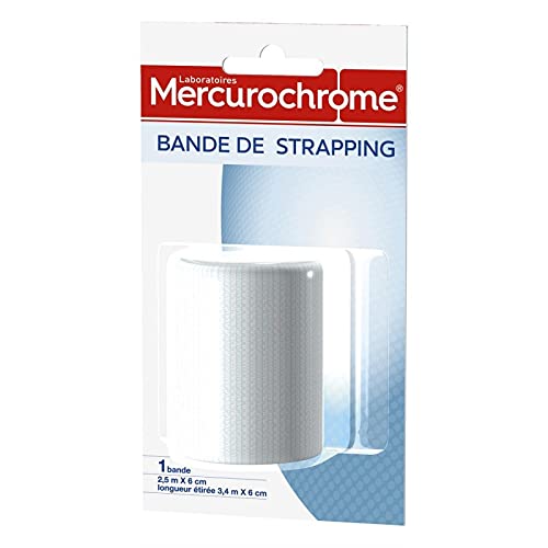 MERCUROCHROME - Bandes De Strapping Taille (2.5Mx6Cm) - le Lot De 3
