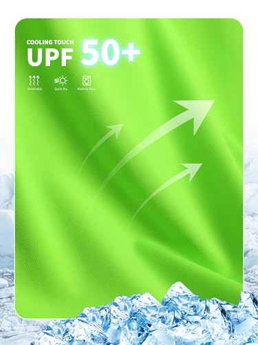 Boys Neon Shirts Dry Fit Athletic T Shirts UPF 50+ Performance Cooling Shirt Short Sleeve Rash Guard Kids Top for Boys Girls2