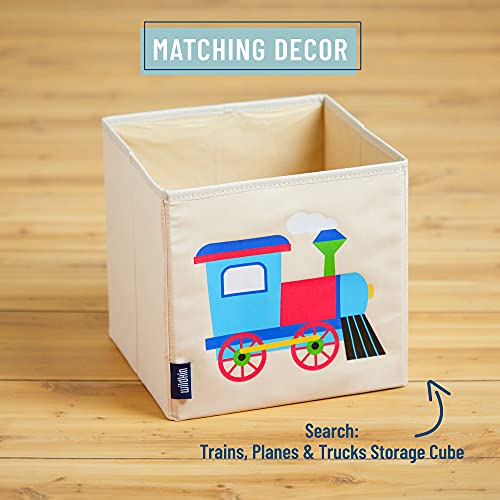 Wildkin Kids 100% Cotton Twin Comforter For Boys & Girls, Includes Lightweight Comforter And One Pillow Sham, Comforter For Kids Fits Standard Twin Mattress (Trains Planes & Trucks) #TOP2