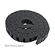 sourcing map R28 15mm x 20mm Schwarz Kunststoff Kabelschlepp Kette Draht Träger 1M Länge CNC