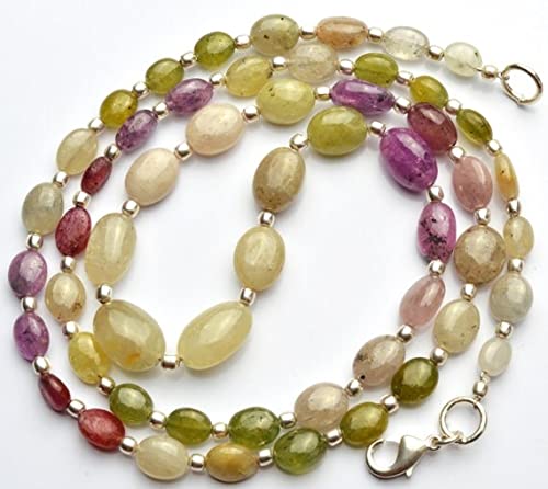 Saphir multicolore naturel LKBEADS pépites lisses pour remplacer les perles synthétiques ternes