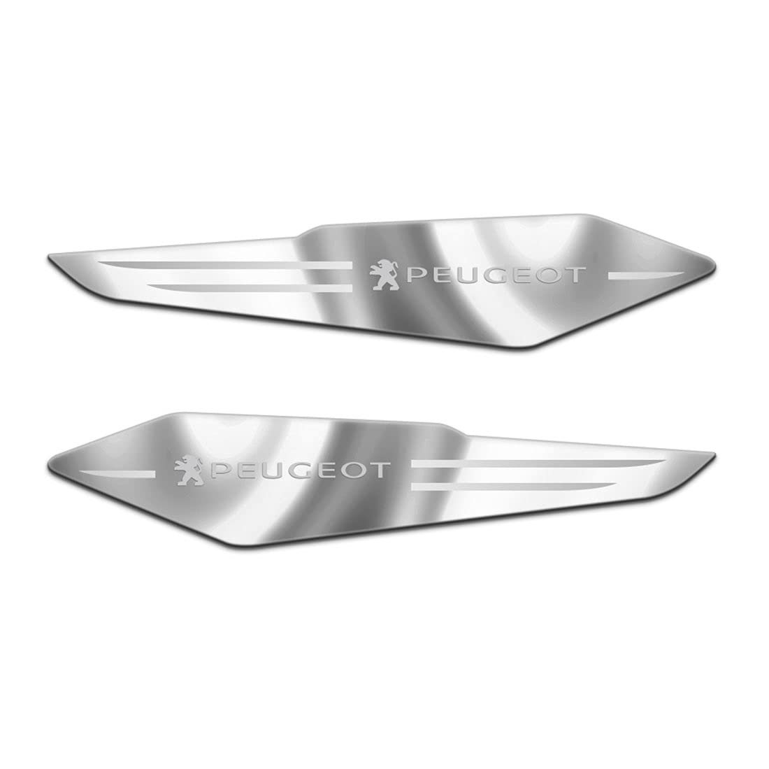 Car Door Auto Body Chrome Side Emblem Stickers, Metal Sticker Styling,Car Labeling, Door Decals,for Peugeot 206 207 301 306 307 308 406 408 508 2008 3008 4008 5008