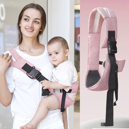 Image of EFQVAYGH Shoulder strap,adjustable pad strap,2024 new ergonomic strap,portable lightweight anti slip strap5-50lbs(black/pink)