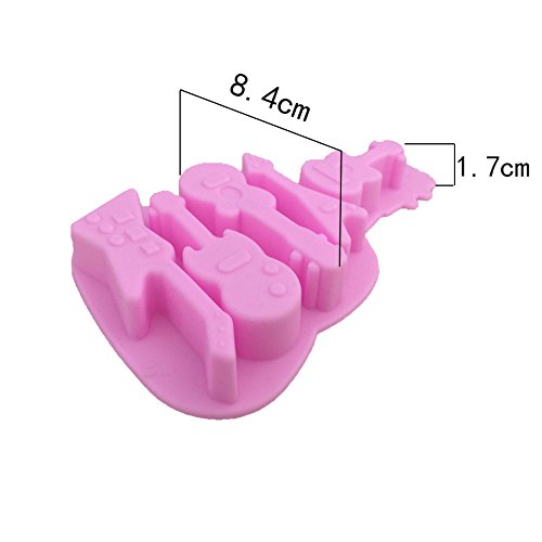Molde de Hielo de Silicona Forma de Guitarra miniatura 3